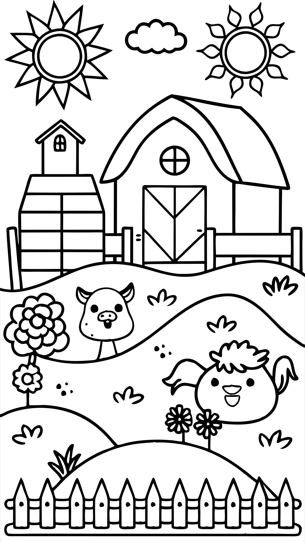 zein coloring page farmeing